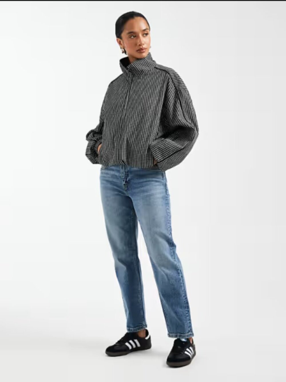 ASOS DESIGN Petite slim fit mom jeans in vintage wash